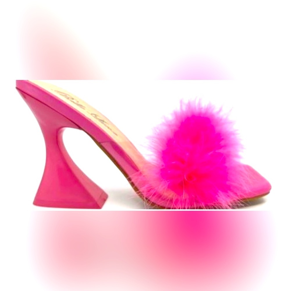 Pink Feather Heel